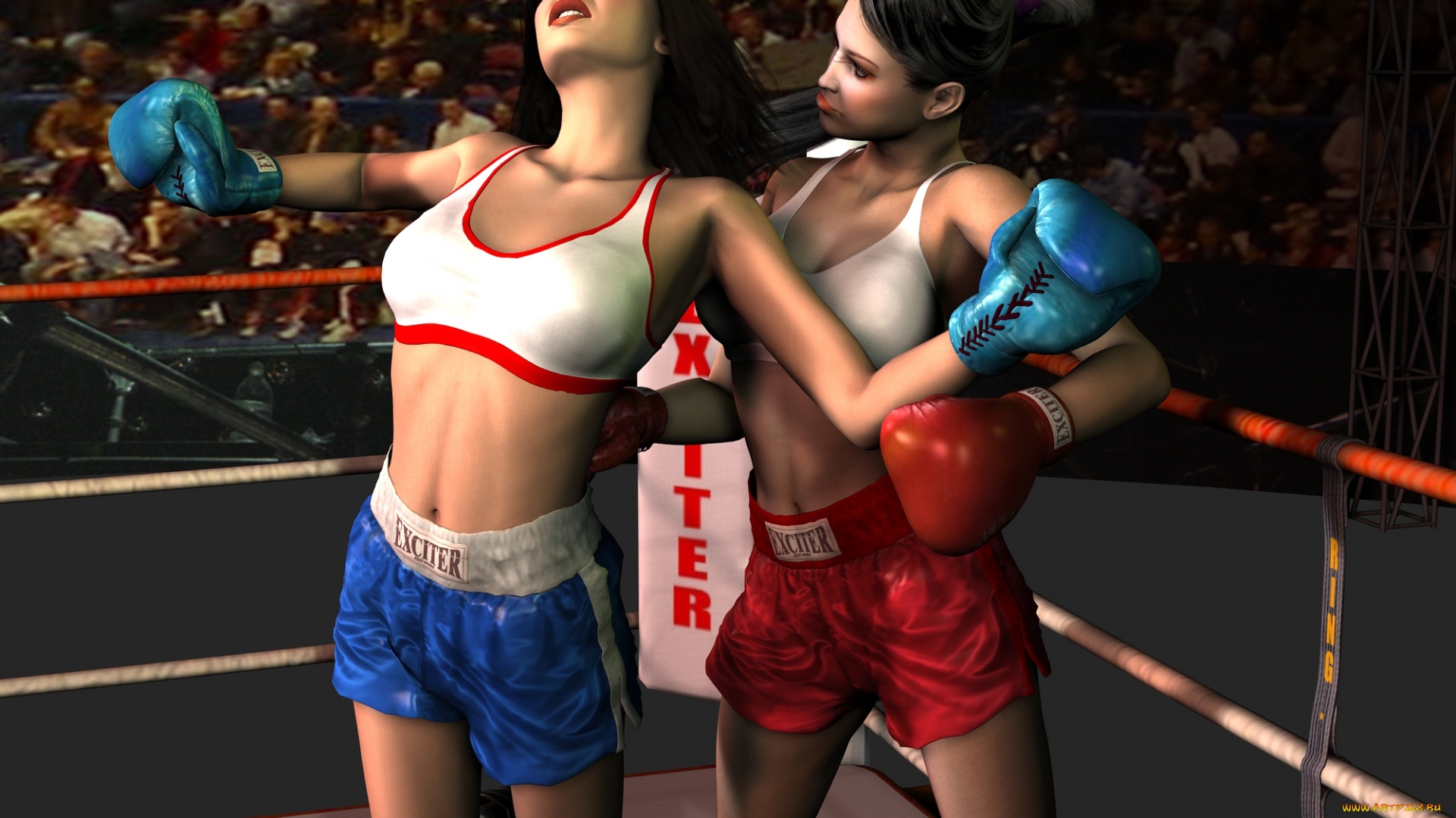 Lesbian clothes ripping cat fight