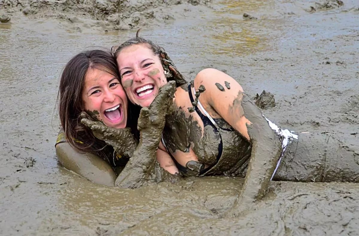 Lesbian mud bath