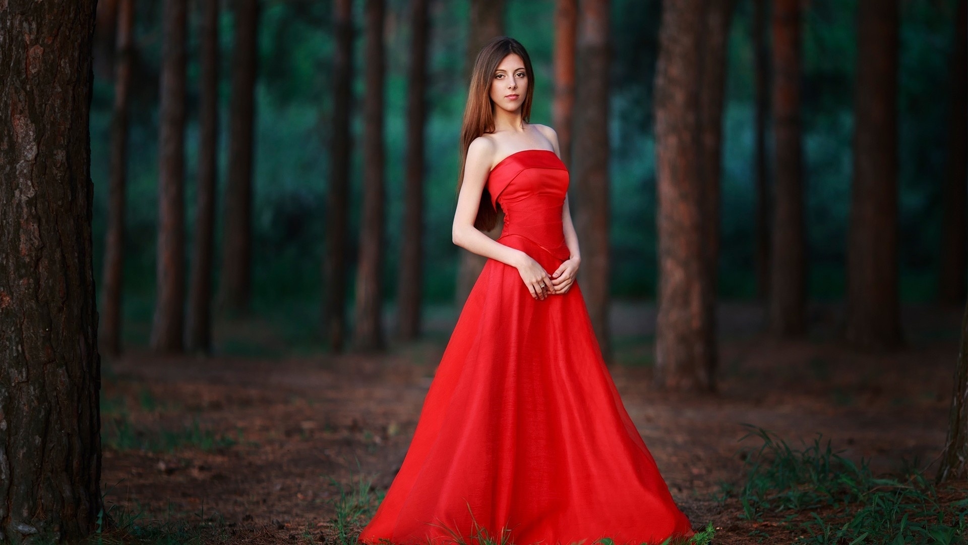 Красивые Фото Девушек В Красном Платье