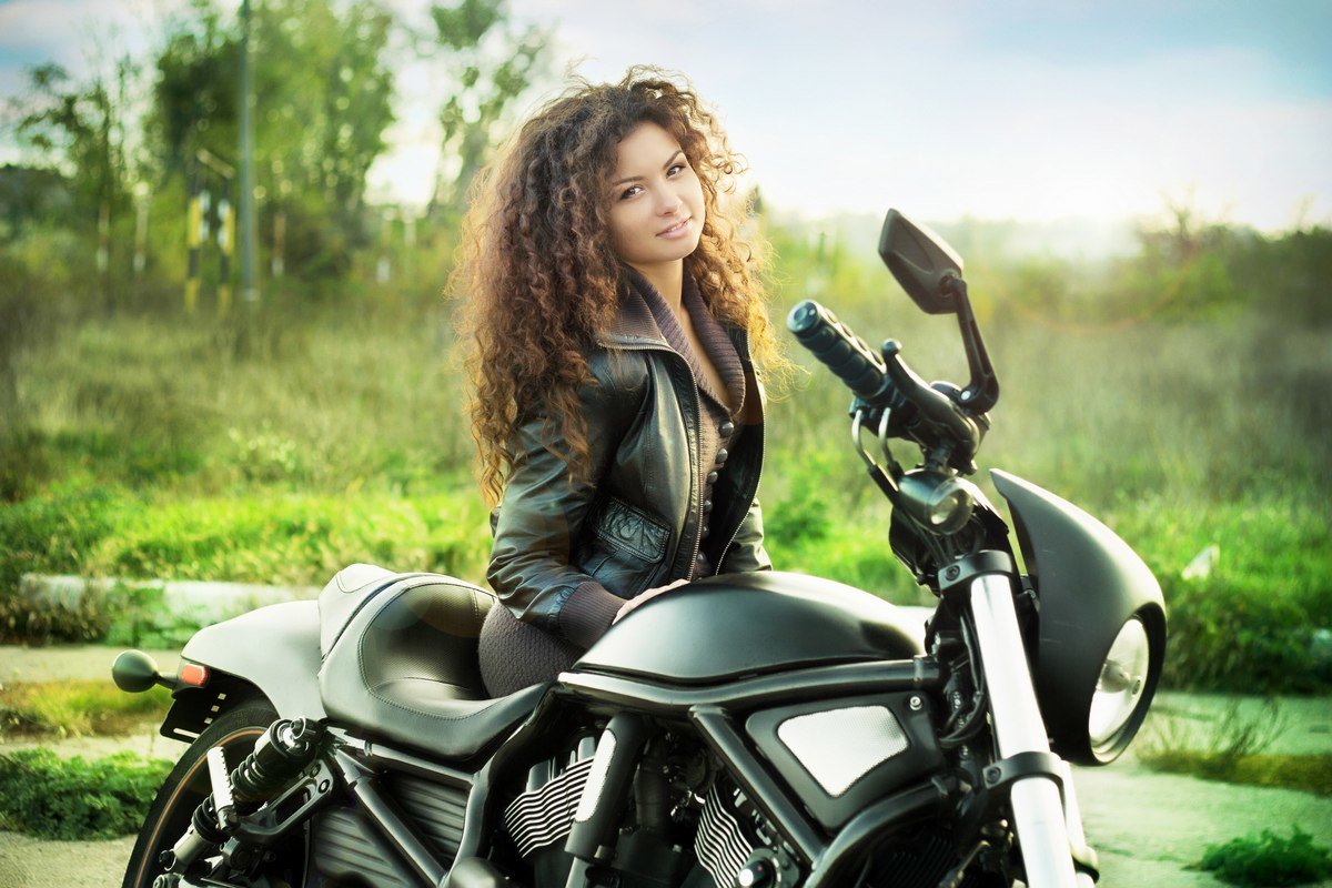 Фотосессия На Мотоцикле Девушки Фото
