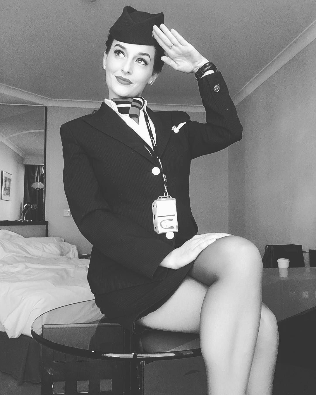 Сексуальная стюардесса - эро косплей