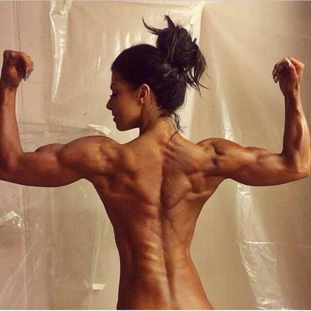 Muscular fit girl