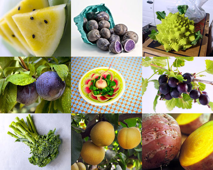 Необычные гибриды и сорта овощей и фруктов