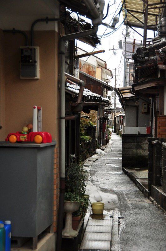 Переулки небольших городов западной Японии