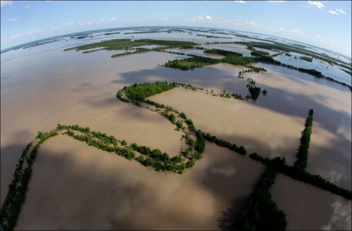 Разлив реки Миссисипи (18 фото)