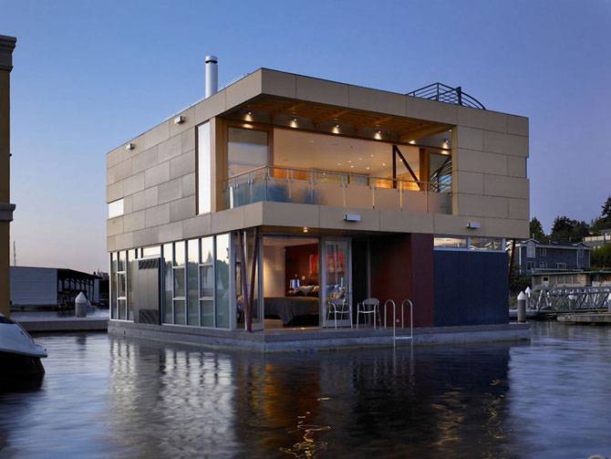 Плавающий дом в Сиэттле, США