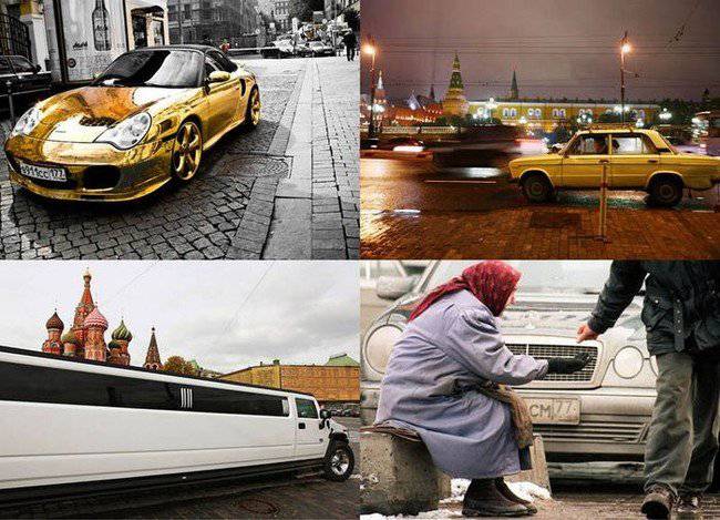 Различия между бедными и богатыми в России