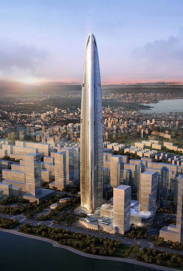 Новый небоскреб в 606 метров для Китая