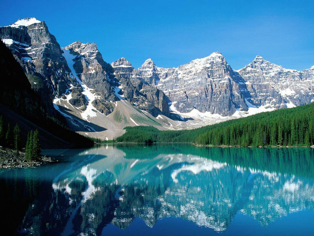 Красивые прекрасные картинки. Озеро Банф Канада. Озере Морейн в национальном парке Банф. Озеро Морейн в Канаде. Национальный парк Банфф, Канада.