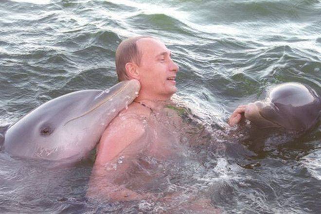Самые прикольные фото Путина (37 фото)