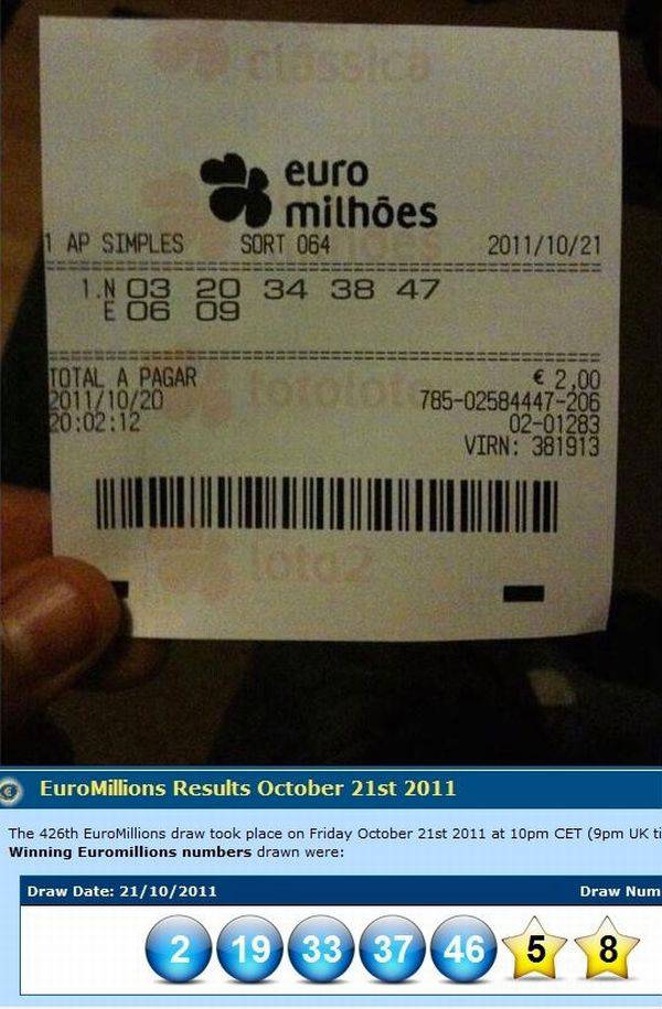 Несчастливый лотерейный билет (1 фото)