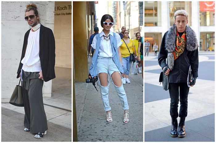 Моднявые люди с Нью-Йоркской недели моды