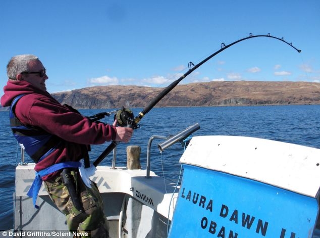 Рыболов поймал ската весом 110 килограммов