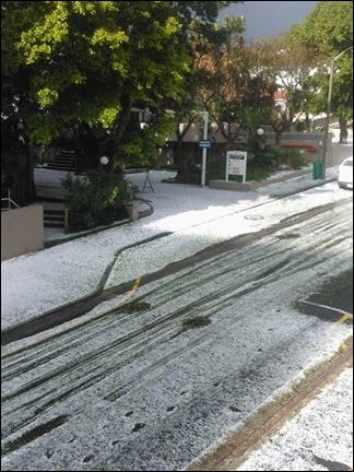 Снегопад в Кейптауне