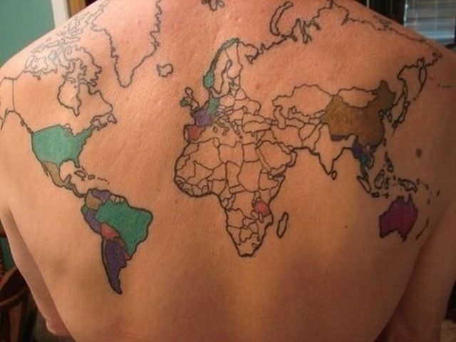 Татуировки на тему путешествий
