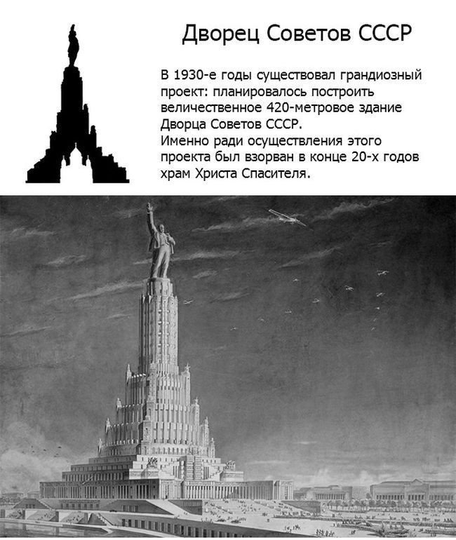Интересные факты о Дворце Советов СССР