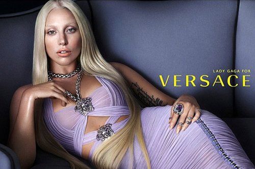 Певица Леди Гага в рекламной компании Versace
