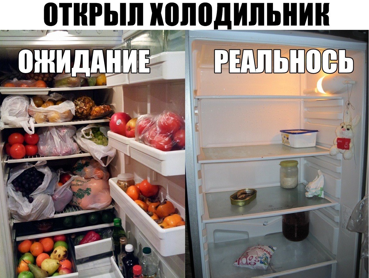 Полный холодильник прикол