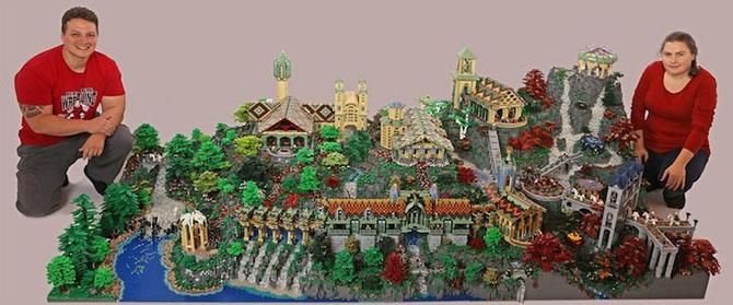 200 000 деталей Лего сотворили картину «Властелина Колец»