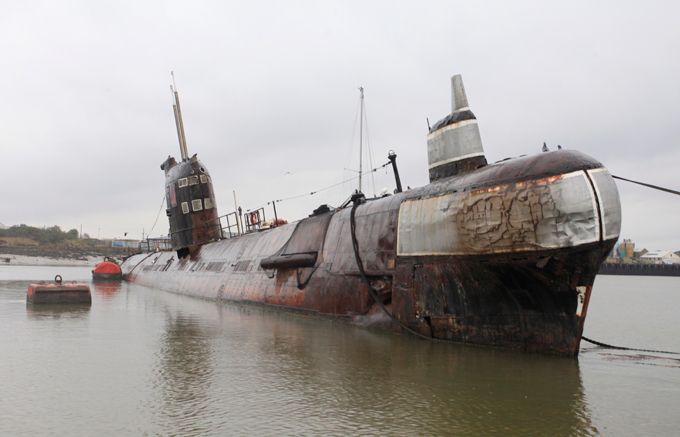 Советская подводная лодка у британца