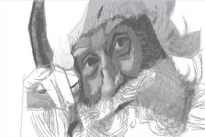 Санта-Клаус в Paint