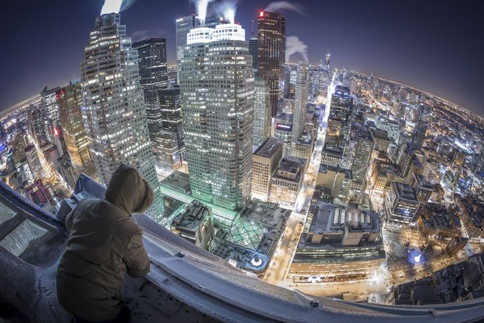 Взгляд на Торонто с небоскреба