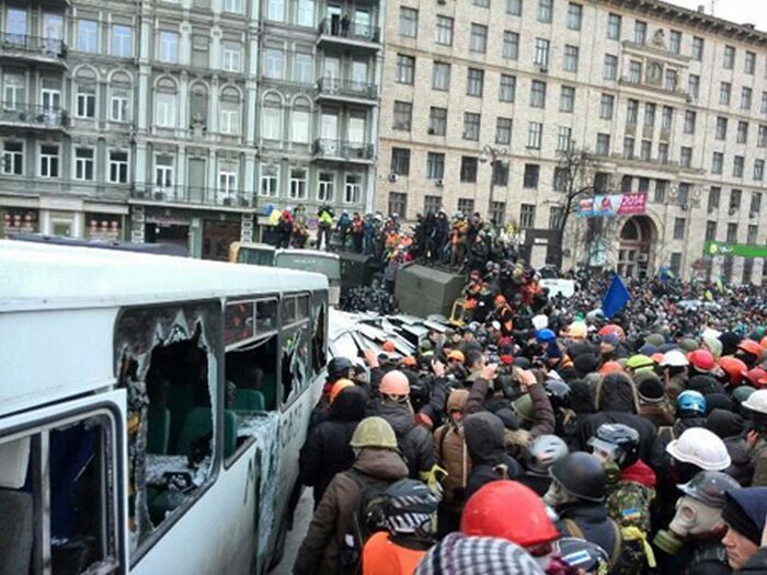 Масштабные столкновения в Киеве