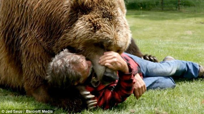 За кадром фильмов с участием медведей гризли