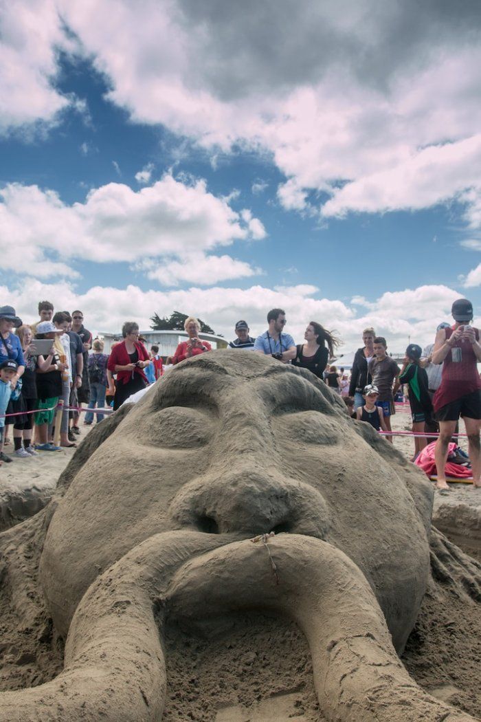 Песочные скульптуры на 3rd New Zealand Sandcastle Competition 2014