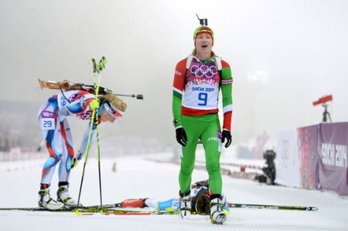 Дарья Домрачева - трехкратная Олимпийская чемпионка!