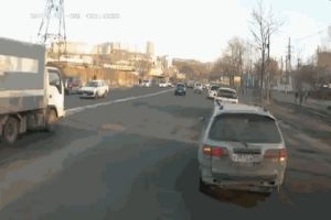 Хулиганка на дороге