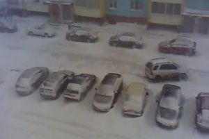 25.04.2014 в Челябинске выпал снег