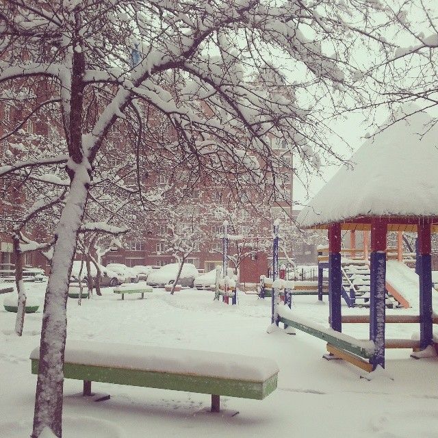 Весенний снег в Екатеринбурге