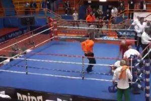 Злой боец не мог смог смирится со своим поражением