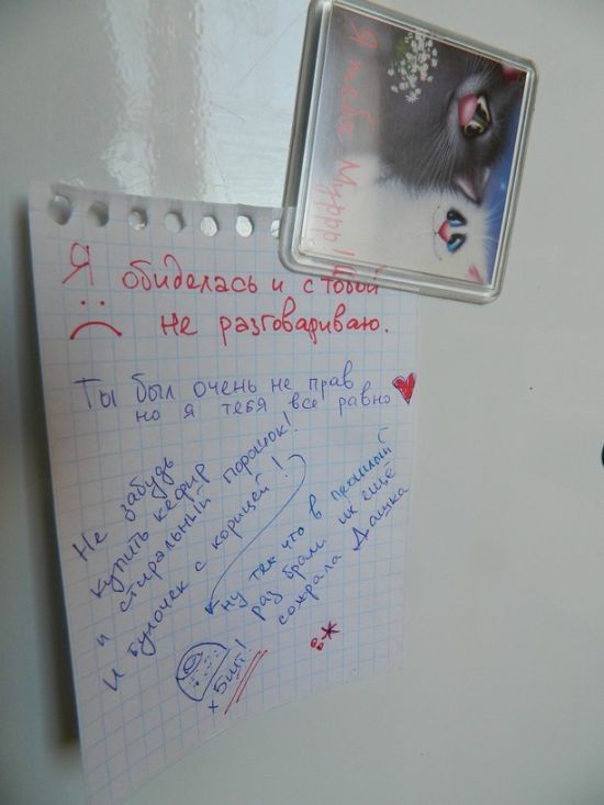 Забавные надписи на холодильниках