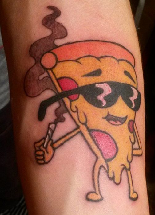 Татуировки любителей пиццы