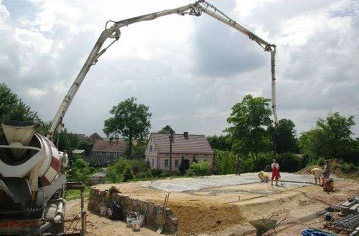 Строительство дома из пенопласта в Польше
