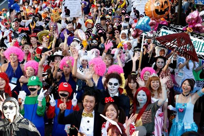 Японский фестиваль в честь празднования Хэллоуина