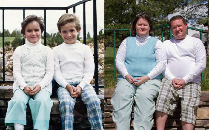 Семейные фото из серии "тогда и сейчас"