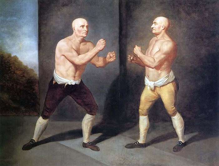 Тай век. Джек Бротон бокс. 19 Век кулачный бой борьба.