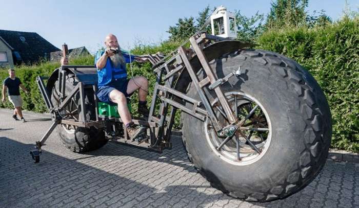 Немецкий умелец изобрел самый тяжелый в мире велосипед