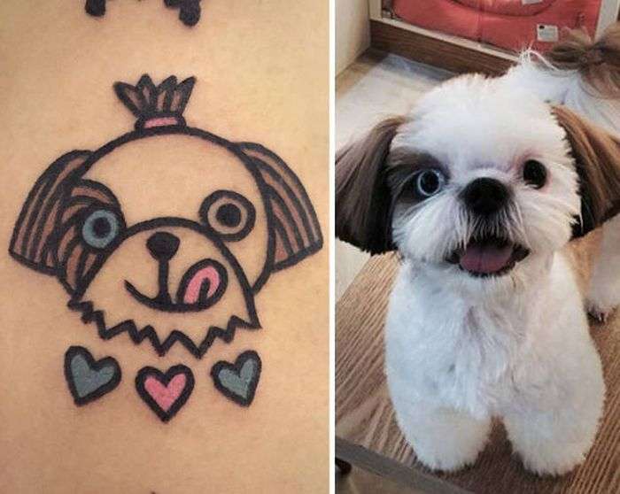 Татуировки с изображением питомцев