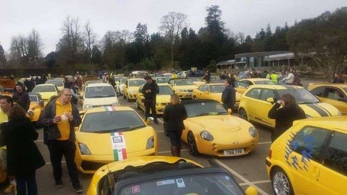 Владельцы желтых автомобилей поддержали британского пенсионера