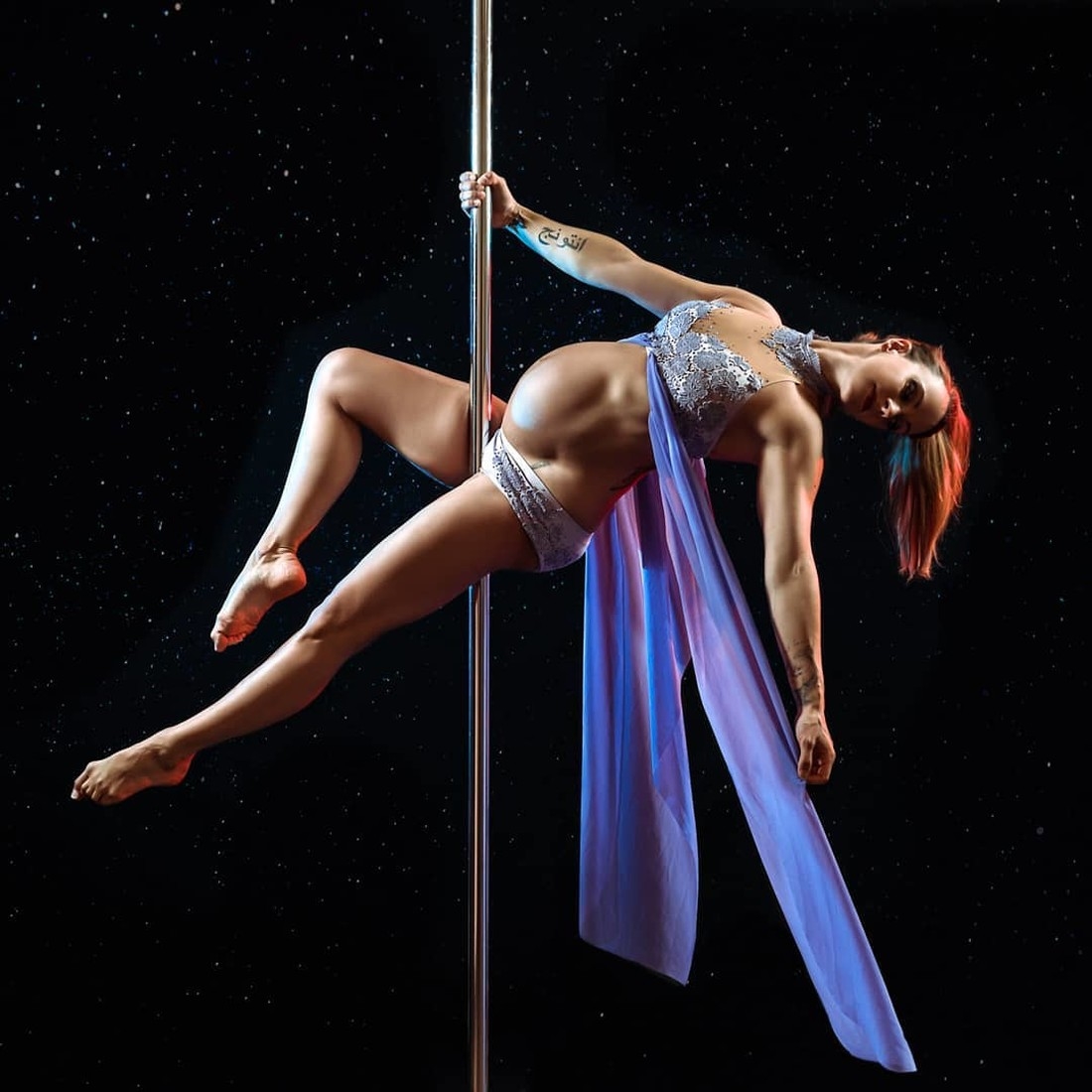 Naked pole dancing