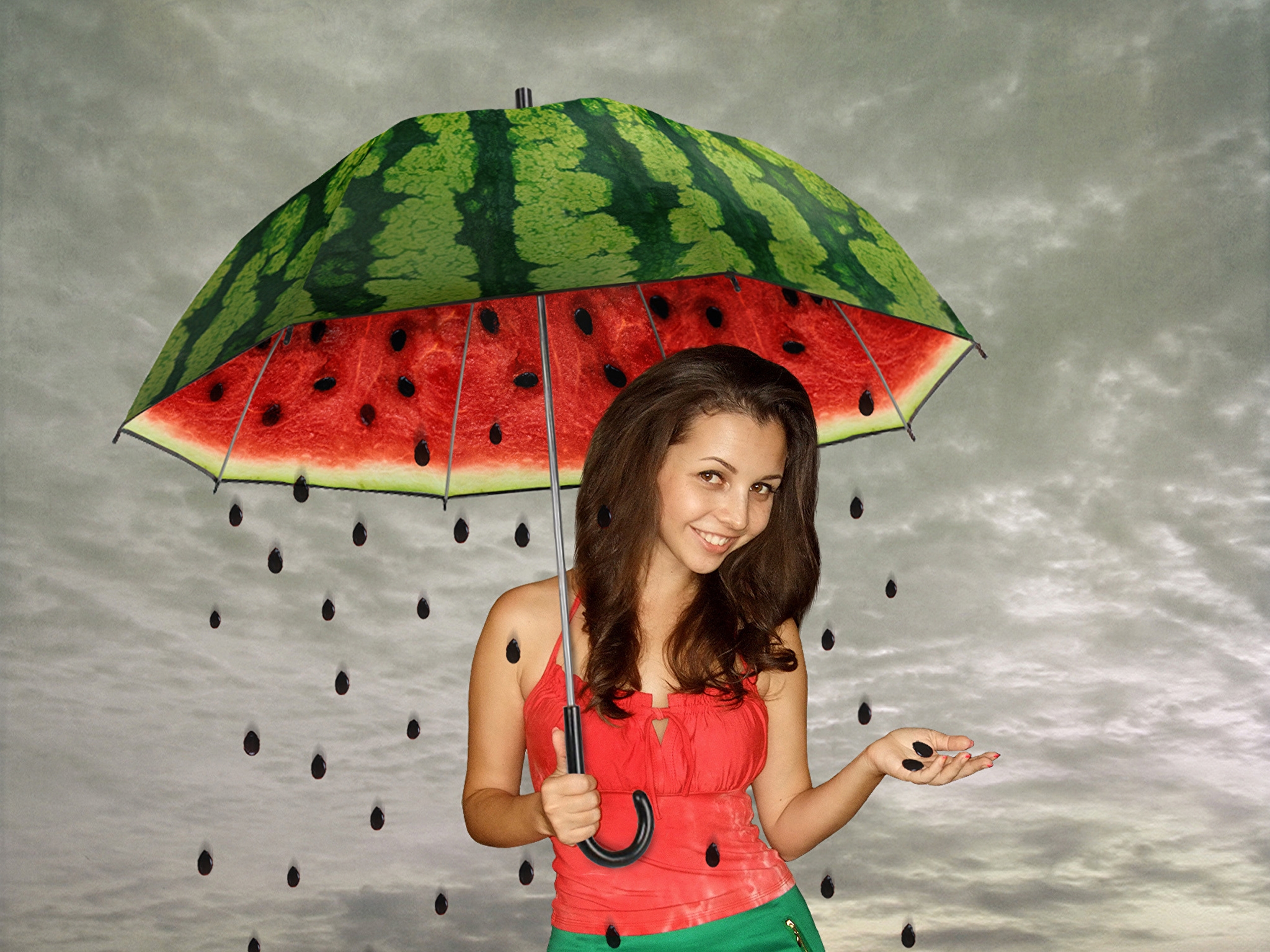 День удивительных женщин. Девушка с арбузом. Девушка с зонтом. Красивая девушка с зонтом. Зонтики яркие.