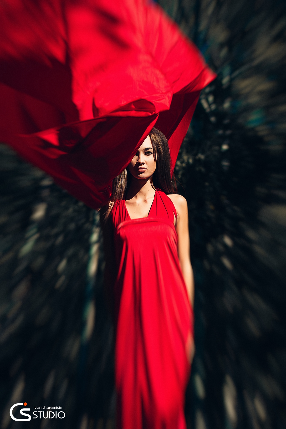 Девушка Фотосессия В Красной Платье