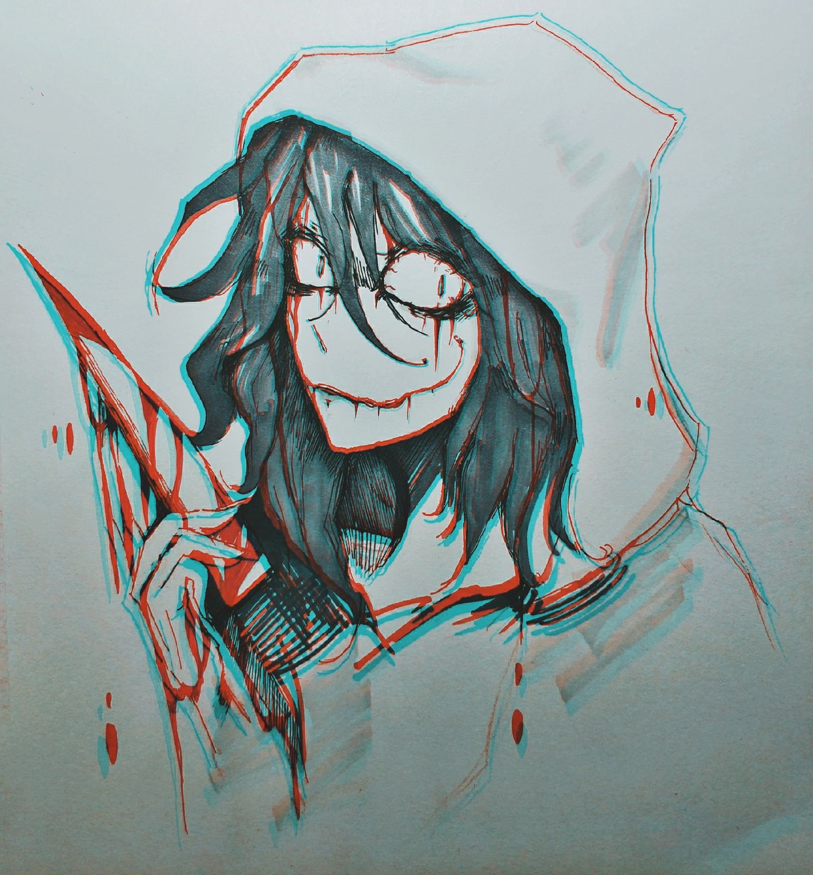 Jeff the killer drawing