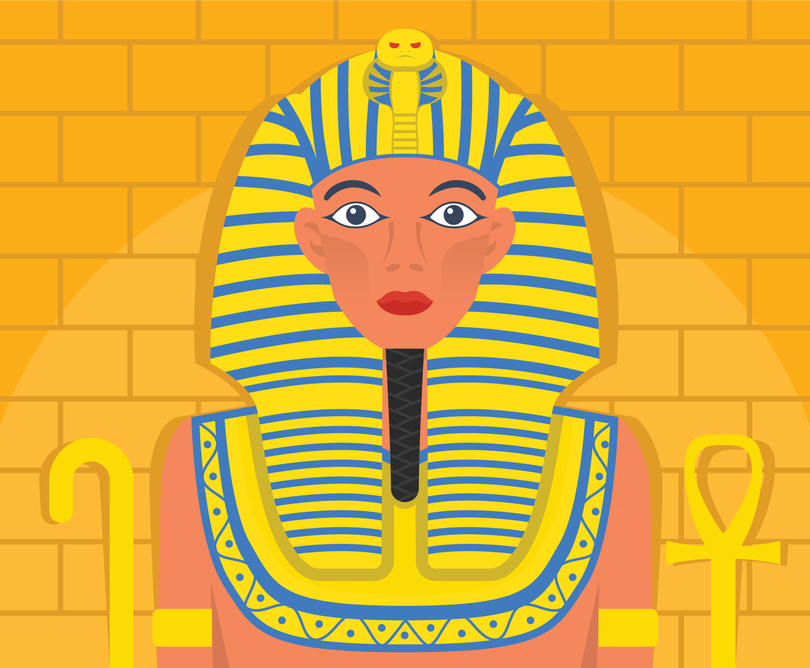 Фараон портрет вектор