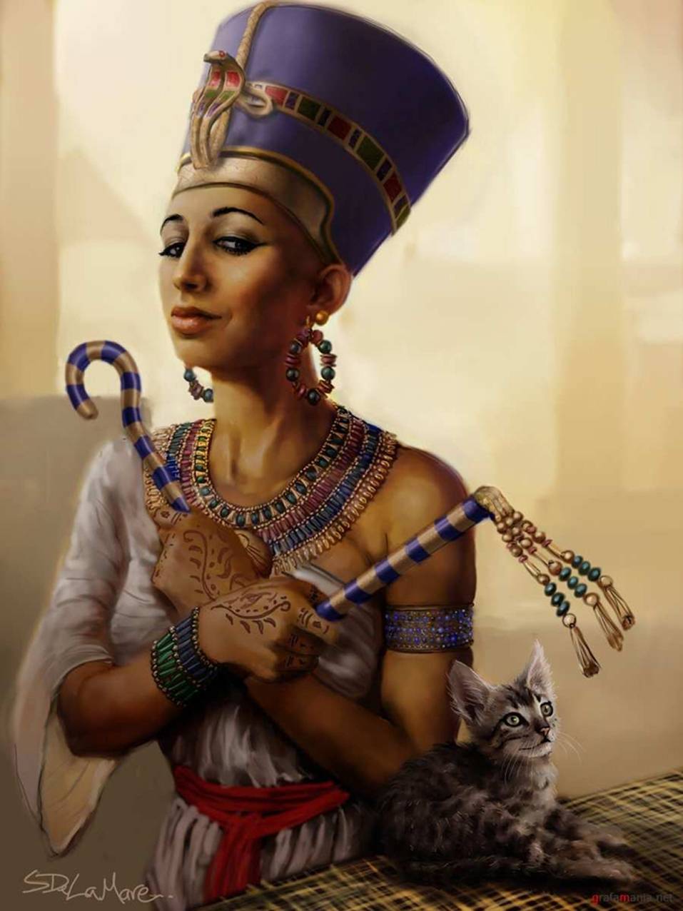 Египетская царица Нефертити арт