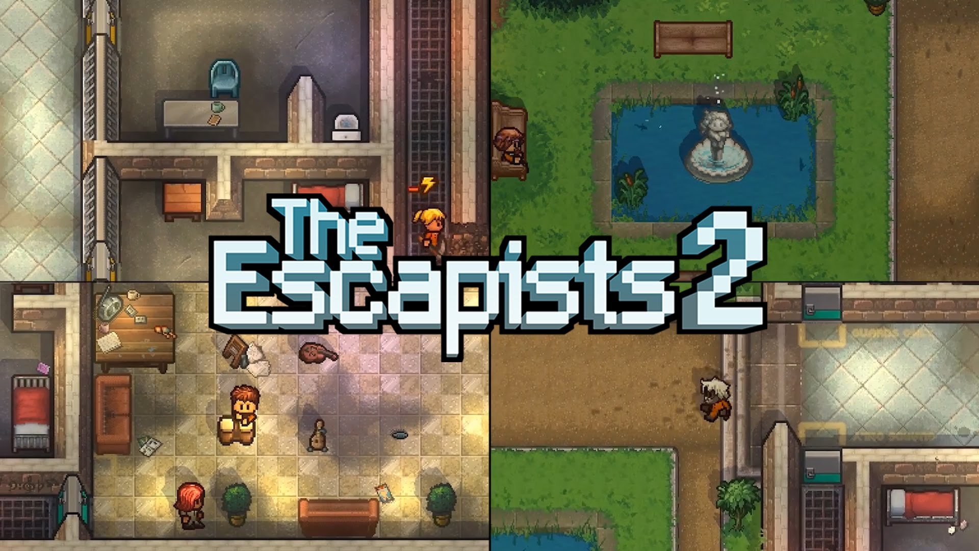 Пиксельная игра про тюрьму. The Escapists 2. Побег из тюрьмы игра пиксельная. The Escapists 2 на 2. The Escapists побег из тюрьмы.
